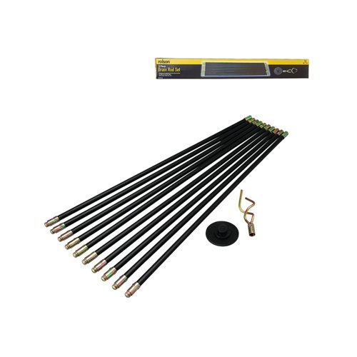 Rolson 12 Piece Drain Rod Set Pack of 10 60967