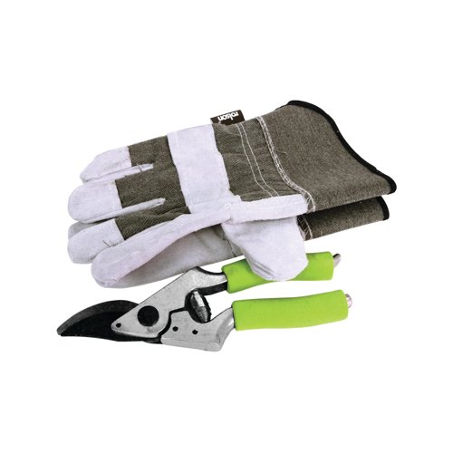 Rolson Heavy Duty Rigger Gloves/Secateur Set Pack of 6 Rgr Glves & Sec
