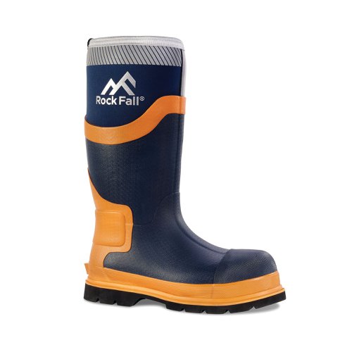 Rock Fall RF290 Silt Neoprene Safety Wellington Boot Blue 14