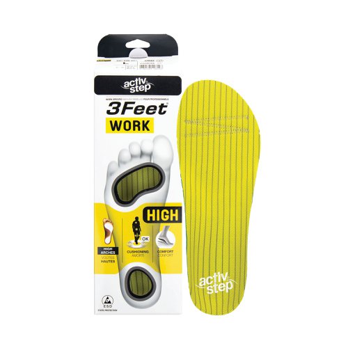 Rock Fall Activ-Step 3Feet Work Footbeds High Yellow Medium 3FW001H/M