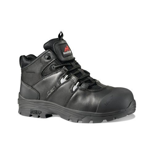 RF92212 | This Rhyolite safety boot is 100% non-metallic with protective toecap, midsole and internal metatarsal guard. It is highly robust and developed with specialist durability materials including FORCE10 components, an Activ-Tex waterproof membrane, IMPACT SHIELD and R-TEN thread.