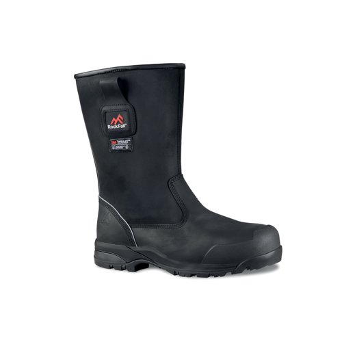 RF92481 | The Rock Fall Manitoba Freezer rigger safety boots are 100% non-metallic with a shock absorbing solid nitrile rubber outsole. The Manitoba is a cold temperature boot developed with specialist materials that are certified for use in temperatures as low as -40 Degrees C. Includes 3M Thinsulate B600 Ultra Fursulate fur lining and a no. 8 YKK side zip for convenience. Meets Standard EN ISO 20345:2011 S3 HI CI HRO SRC, ASTM F 2413-18 M/I/C PR.