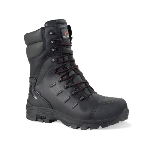 Rock Fall RF540 Monzonite High Leg Internal Metatarsal Waterproof Safety Boot With Side Zip Black 05