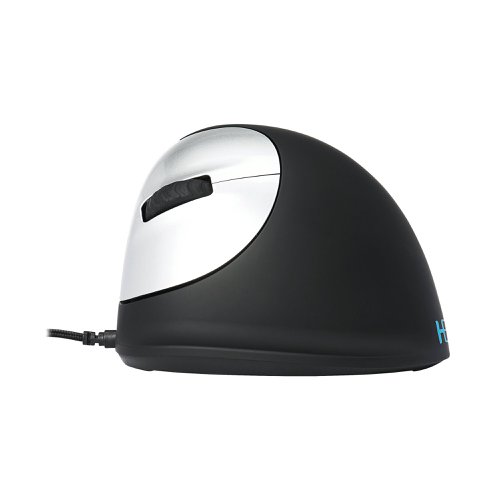 R-GO HE Ergonomic Vertical Wired Mouse Medium Left Hand RGOHELE