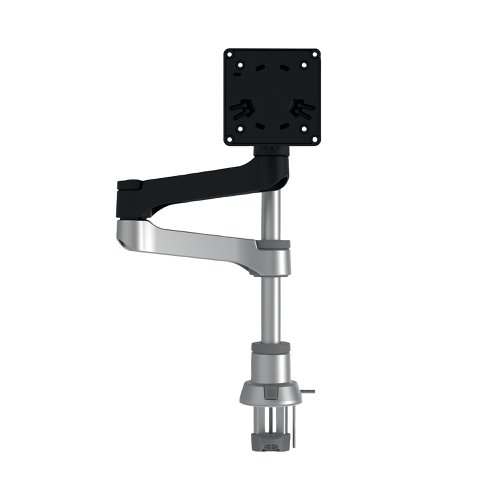 R-Go Zepher 4 C2 Single Monitor Arm Desk Mount Adjustable Black/Silver RGOVLZE4SI