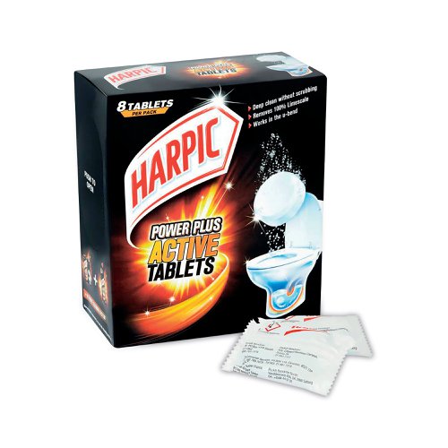 Harpic Power Plus Limescale Remover Tablets x8 Tabs 3028027