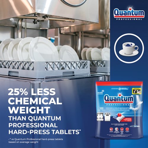 Quantum Professional All In One Dishwasher Tablets (Pack of 100) 3306457 | Reckitt Benckiser Group plc