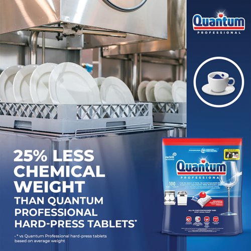Quantum Professional All In One Dishwasher Tablets (Pack of 200) 3312393 | Reckitt Benckiser Group plc
