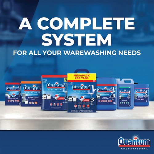 Quantum Professional All In One Dishwasher Tablets (Pack of 200) 3312393 | Reckitt Benckiser Group plc