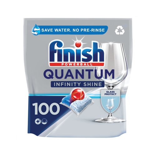 Finish Quantum Infinity Shine Dishwasher Tablets (Pack of 100) 3219120 | Reckitt Benckiser Group plc