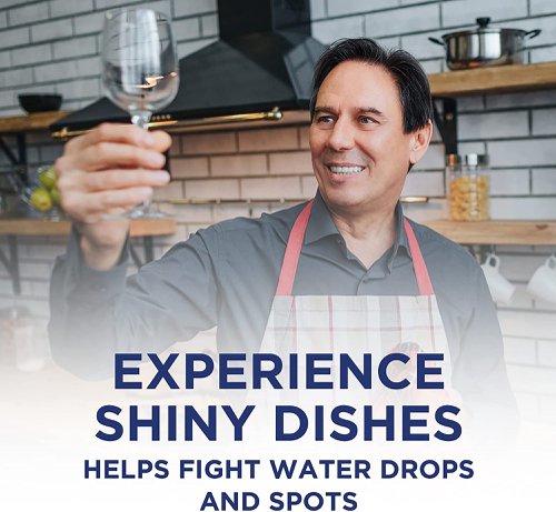 For optimal dishwashing, Finish Professional dish washer rinse aid prevents water spots on dishes and gives brilliant shine on glassware. For regular use, each dishwasher rinse cycle leaves dishes streak free and dry.