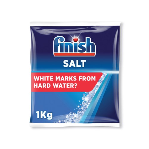 Finish Dishwasher Salt is especially designed to prevent limescale build up in your dishwasher which can cause poor performance. Salt also effectively softens water to ensure better cleaning performance of your detergent, preventing white residue marks from hard water on your glasses and dishes.