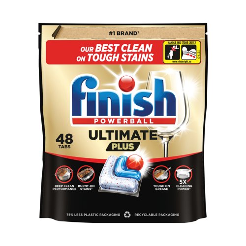 Finish Ultimate+ Dishwasher Tablets 48 Tablets Fresh Pack of 6 GB-ADK
