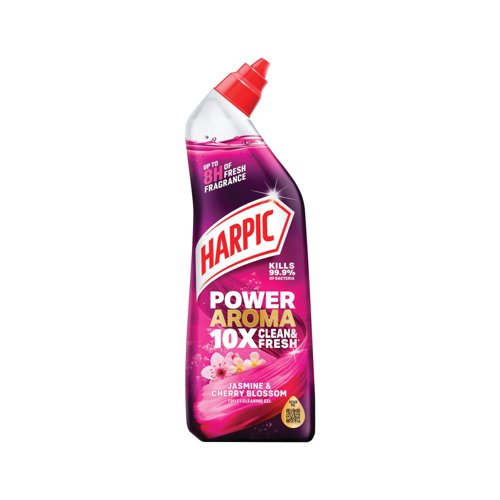 Harpic Toilet Cleaning Gel 750ml Jasmine/Cherry Pack of 4 GB-AF3