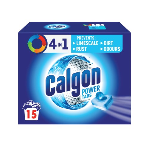 Calgon 4-in-1 Antibacterial Washing Machine Power Tabs (Pack of 15) 3248072