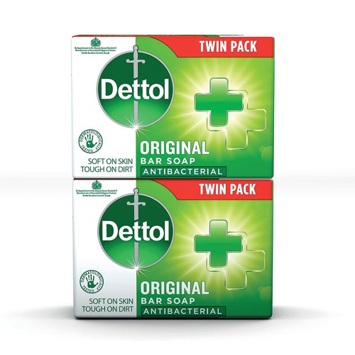 Dettol Original Antibacterial Bar Soap Twin Pack 2x100g (Pack of 6) 3180668