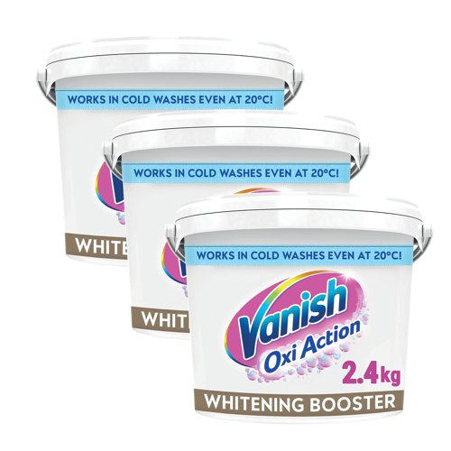 Vanish Oxiaction Stain Remover White 2.4kg 3 For 2