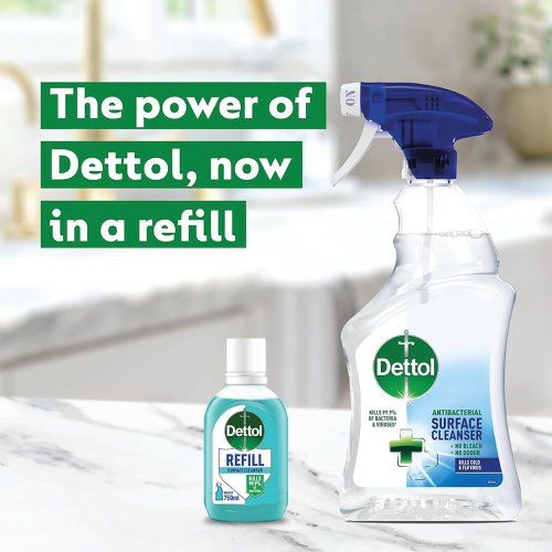 Dettol Surface Cleanser Spray Refill Original 50ml (Pack of 15) 3276912