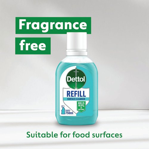 Dettol Surface Cleanser Spray Refill Original 50ml (Pack of 15) 3276912