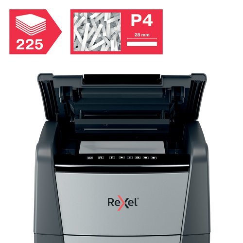 Rexel Optimum AutoFeed+ 225X Cross-Cut P-4 Shredder 2020225X