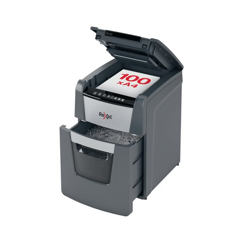 Rexel Optimum AutoFeed+ 100X Cross-Cut P-4 Shredder 2020100X