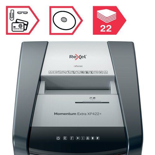 Rexel Momentum Extra XP422+ Cross-Cut Shredder 2021422XEU