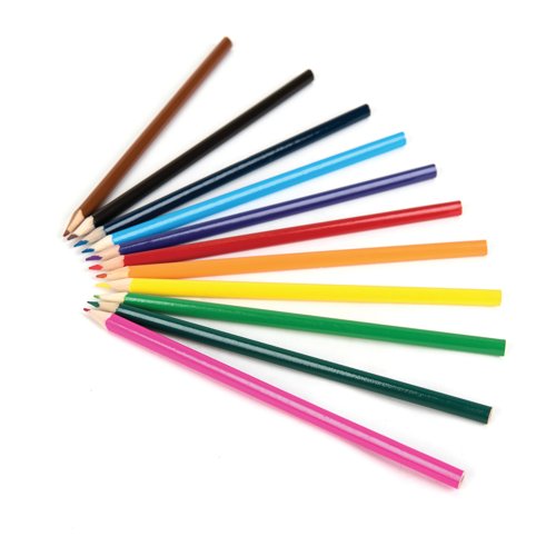 Triangular Colouring Pencils Half Length (Pack of 144) AR03226