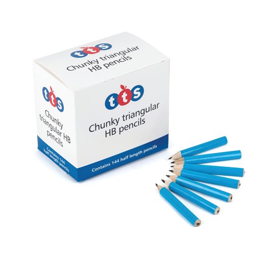 Chunky HB Triangular Pencils Full Length (Pack of 144) AR03236