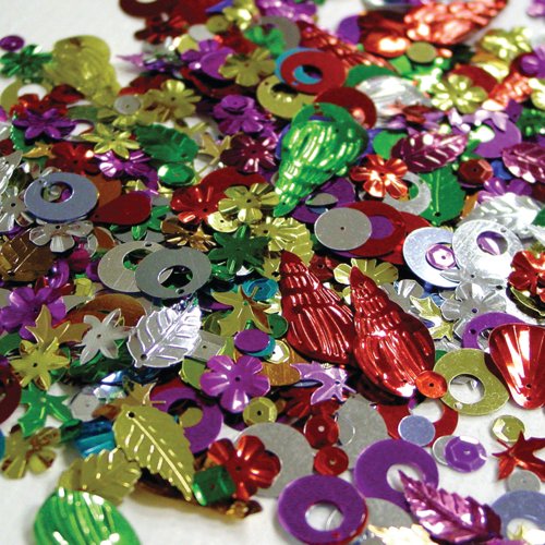 Sequin Mix Large 500g Assorted 600119