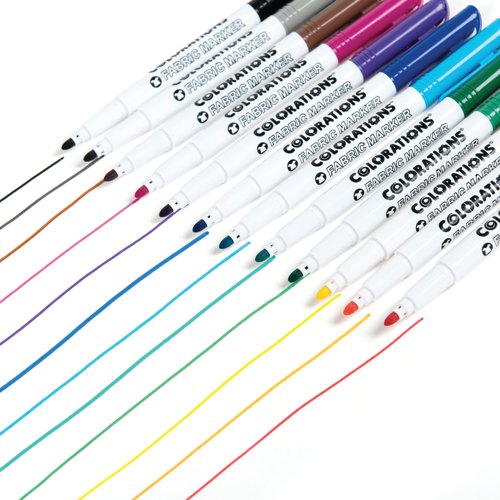 Fabric Markers Assorted (Pack of 24) AR02326