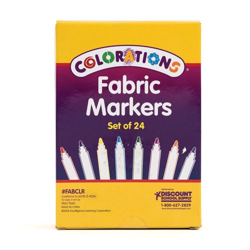 Fabric Markers Assorted (Pack of 24) AR02326