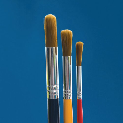 Short Round Nylon Paint Brushes Assorted (Pack of 30) AR01067