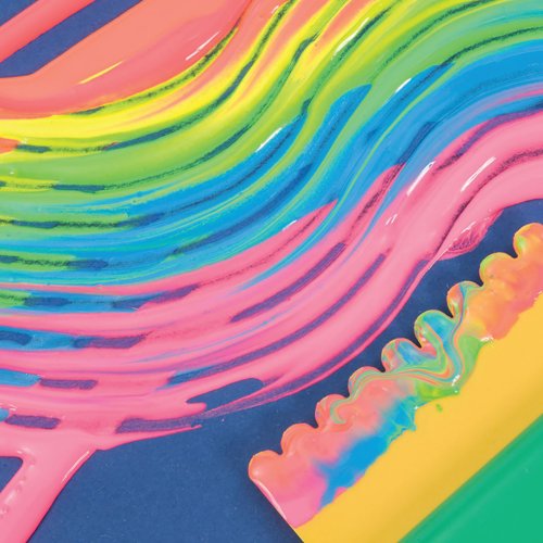 Ready Mixed Paint 500ml Fluorescent Assorted (Pack of 6) AR01014