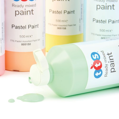 Ready Mixed Paint 500ml Pastel Assorted (Pack of 6) 005158