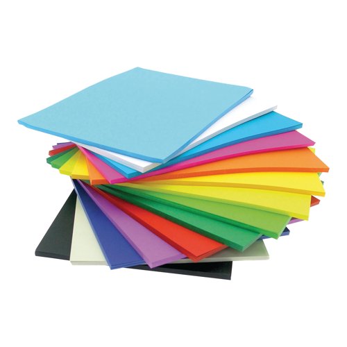 Lightweight Card Stack 120gsm A4 Assorted Vivid/Pastel (Pack of 500) AR01741