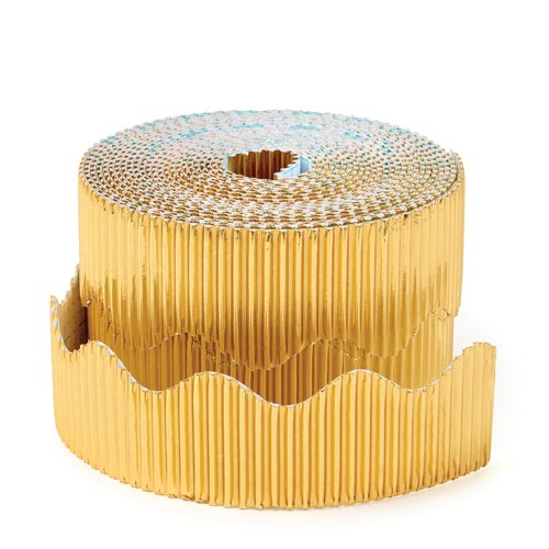 Scalloped Corrugated Border Rolls Brown 033665