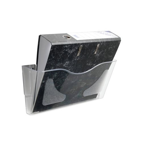 Deflecto Crystal Landscape Literature Holder A4 CPO74YTCRY