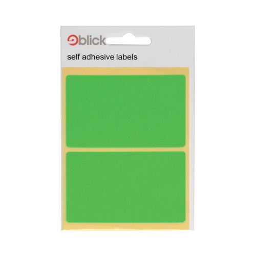 Blick Green Fluorescent Labels in Bags 50x80mm (Pack of 160) RS010654 | RS01065 | West Design Products