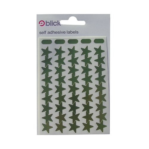 Blick Metallic Stars 14mm 135 Per Bag Gold (Pack of 2700) RS025351 | RS02535 | West Design Products