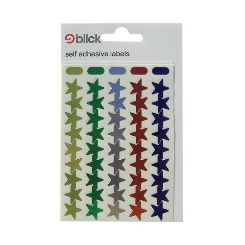 Blick Metallic Stars 14mm Assorted 90 Per Bag (Pack of 1800) RS026150 | RS02615 | West Design Products