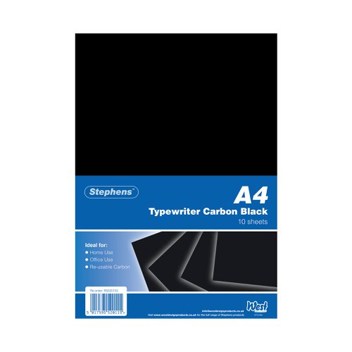 Stephens Black Typewriter Carbon A4 Paper (100 Pack) RS520153 | West Design Products