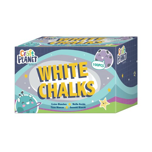 Study Time Chalk White (100 Pack) EDU211 | 