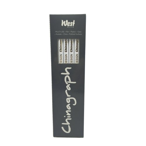 West Design White Chinagraph Marking Pencil (12 Pack) RS523055