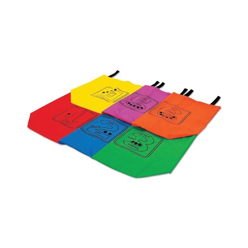 Pre Sport Numbered Jumping Sacks Assorted Pack of 6 EDB025