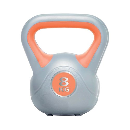 Urban Fitness Powder Coated Cast Iron Kettlebell 8kg Orange UFW0808