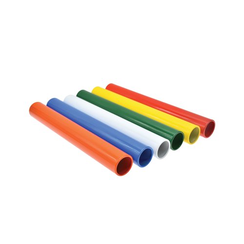 Pre Sport Classic Relay Batons Junior Assorted Pack of 6 EDB055