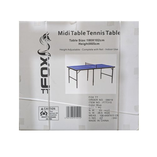 TT Midi Table Tennis Table Blue FTT315 | RSL01521 | Reydon Sports PLC