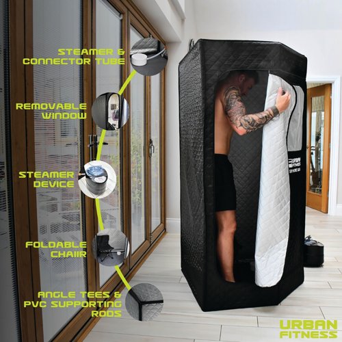 Urban Fitness Recovery Home Sauna 3L Black UFR00201