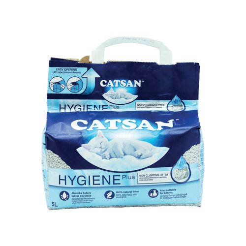 Catsan Hygiene Plus Non Clumping Cat Litter 5 Litre 551433