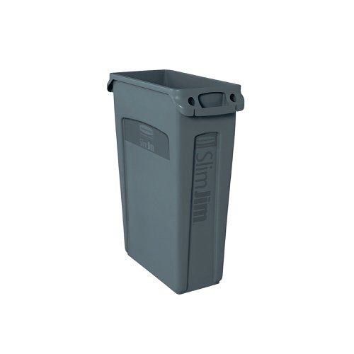 Rubbermaid Slim Jim Vented Container 87L Grey FG354060GRAY | Rubbermaid